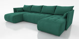 NEW! CORNER SOFA BED NESS U SHAPE *CHOICE OF COLORS* / SPRINGS + FOAM - Anna Furniture