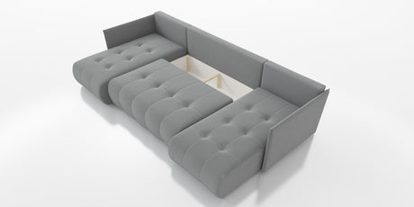 NEW! CORNER SOFA BED NESS U SHAPE *CHOICE OF COLORS* / SPRINGS + FOAM - Anna Furniture