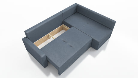 CORNER SOFA BED FINO 228CM/ SPRINGS + FOAM - Anna Furniture