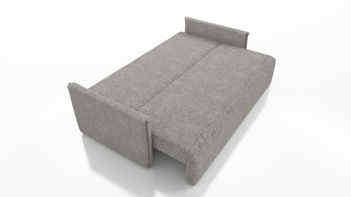 NEW! SOFA BED BIANCA 207CM BONELL SPINGS + FOAM BOUCLE FABRIC / CHOICE OF COLOR
