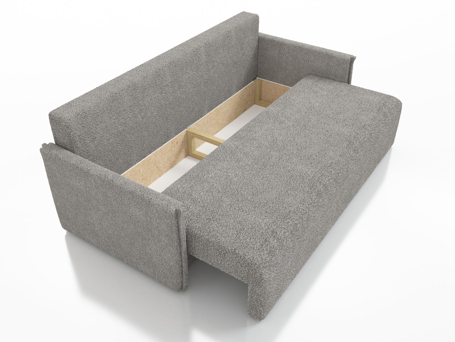 NEW! SOFA BED BIANCA 207CM BONELL SPINGS + FOAM BOUCLE FABRIC / CHOICE OF COLOR