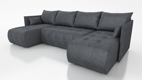 NEW! CORNER SOFA BED NESS U SHAPE *CHOICE OF COLORS* / SPRINGS + FOAM