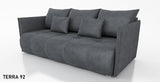 NEW!  SOFA BED NESS 199CM SPINGS + FOAM / CHOICE OF COLOR
