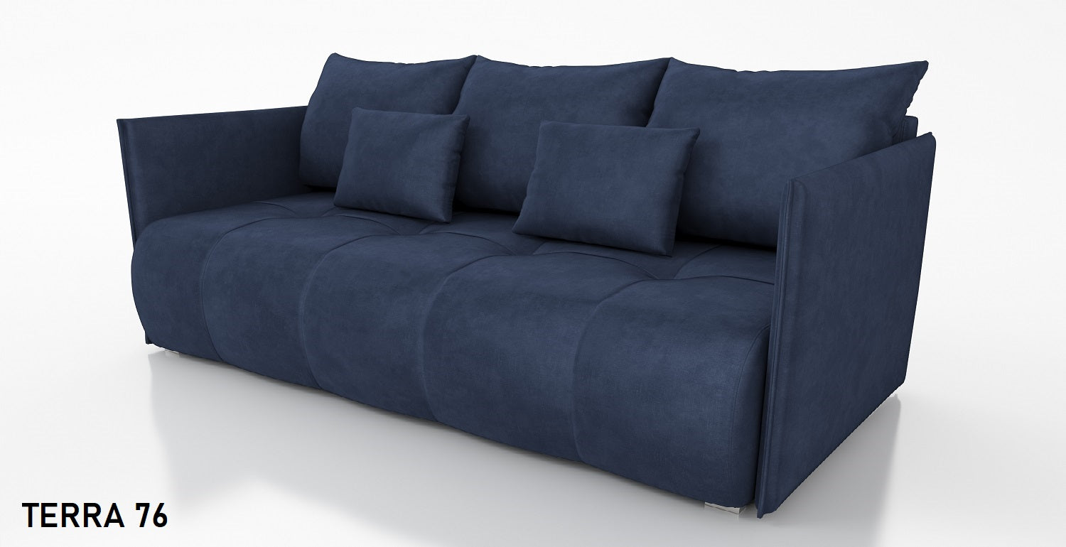 NEW!  SOFA BED NESS 199CM SPINGS + FOAM / CHOICE OF COLOR - Anna Furniture