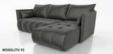 CORNER SOFA BED NESS 214CM / SPRINGS + FOAM / CHOICE OF COLORDimensions: sleeping area 140/206 width 214 cm depth 152 cm height to the seat 40 cm* dimensions given with a tolerance of +/- 3 cmSpecification:- universal, free-standing corner sofa- wave spri