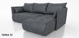 CORNER SOFA BED NESS 214CM / SPRINGS + FOAM / CHOICE OF COLORDimensions: sleeping area 140/206 width 214 cm depth 152 cm height to the seat 40 cm* dimensions given with a tolerance of +/- 3 cmSpecification:- universal, free-standing corner sofa- wave spri