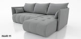 CORNER SOFA BED NESS 214CM / SPRINGS + FOAM / CHOICE OF COLORDimensions: sleeping area 140/206 width 214 cm depth 152 cm height to the seat 40 cm* dimensions given with a tolerance of +/- 3 cmSpecification:- universal, free-standing corner sofa- wave spri