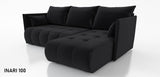CORNER SOFA BED NESS 214CM / SPRINGS + FOAM / CHOICE OF COLORDimensions: sleeping area 140/206 width 214 cm depth 152 cm height to the seat 40 cm* dimensions given with a tolerance of +/- 3 cmSpecification:- universal, free-standing corner sofa- wave spri