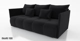 NEW!  SOFA BED NESS 199CM SPINGS + FOAM / CHOICE OF COLOR