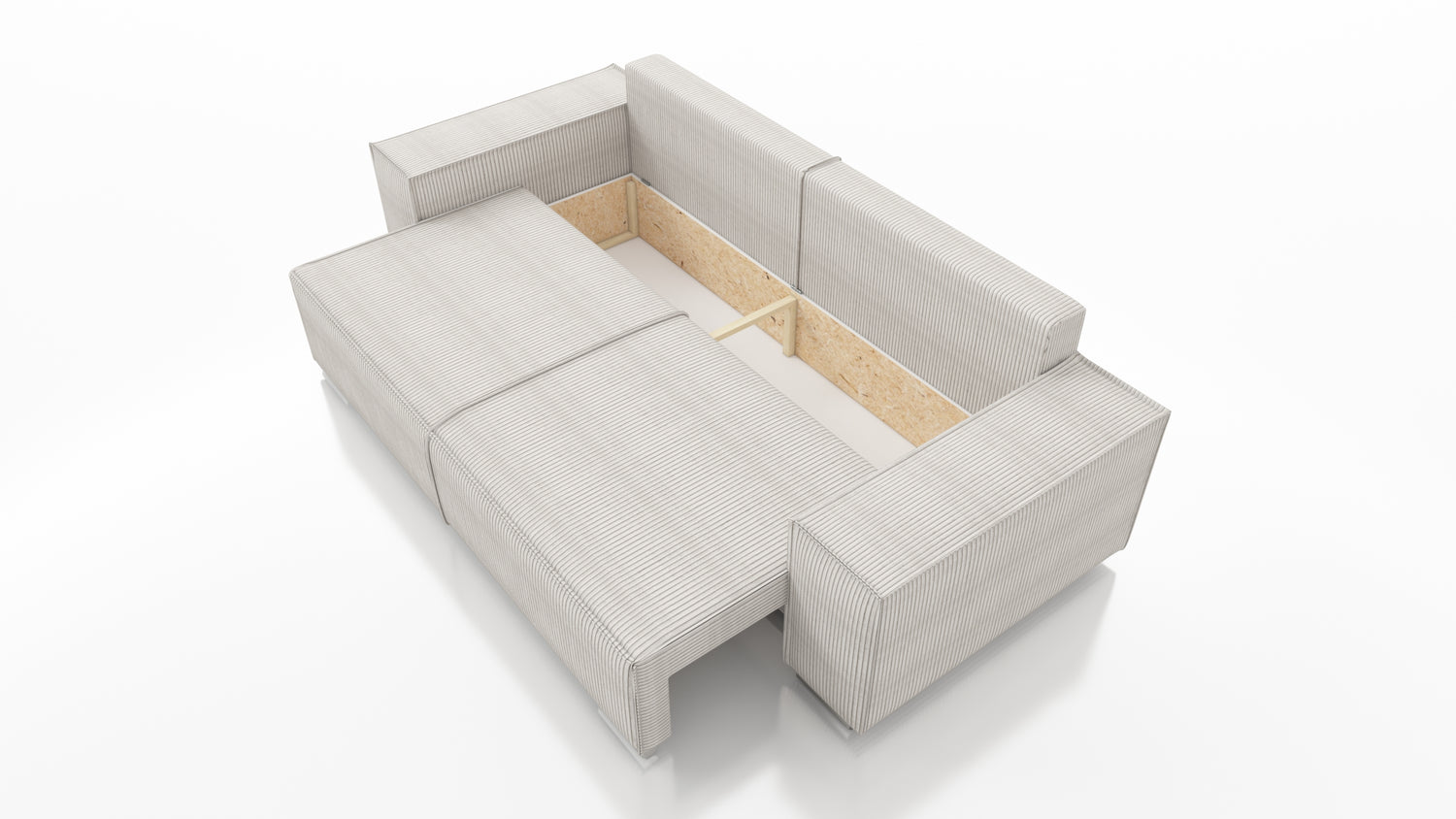 SOFA BED FIORD POSO 100 250cm / SPRINGS + FOAMSOFA DIMENSIONS: sleeping area 154/190 cm width 249 cm depth 94 cm height to the seat 40 cm side height 58 cm seat depth 79 cm (without cushions) seat depth 62 cm (with cushions)* dimensions given with a toler