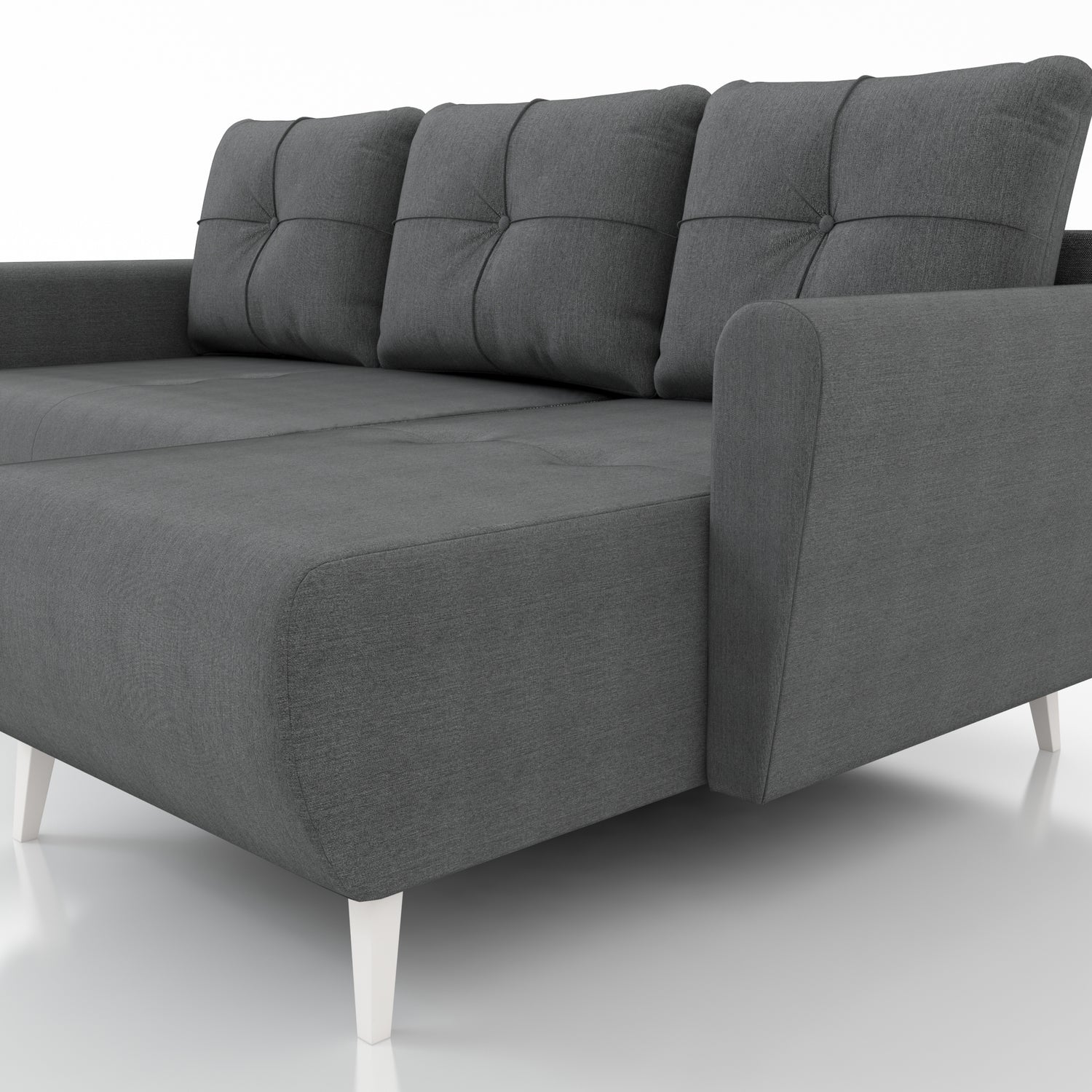 CORNER SOFA BED MONE UNIVERSAL 228cm INARI 96 EASY CLEAN FABRIC / BONELL SPRINGS + FOAM - Anna Furniture