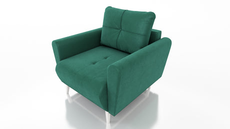 ARMCHAIR MONE EASY CLEAN FABRICChair dimensions: width 90 cm seat width 60 cm height to the seat 44 cm depth 96 cm height of the legs 13 cmSpecification: stain resistant fabric free-standing furniture upholstered in fabric at the back 3-chamber pillow wit