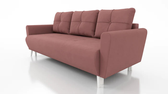 SOFA BED MONE 221CM KRONOS 29 EASY CLEAN FABRIC / BONELL SPRINGS + FOAMSofa dimensions: sleeping area 135/191 cm width 221 cm depth 96 cm height to the seat 44 cm height of the legs 13 cmSpecification: EASY CLEAN FABRIC free-standing furniture upholstered