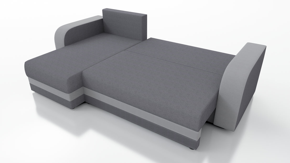 CORNER SOFA BED HAWO 242cm universal RIGHT/LEFT CORNER / FOAM + SPINGS