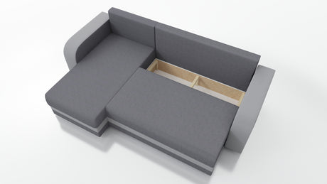 CORNER SOFA BED HAWO 242cm universal RIGHT/LEFT CORNER / FOAM + SPINGS