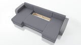 CORNER SOFA BED HAWO U SHAPE 278CM / FOAM + SPRINGS