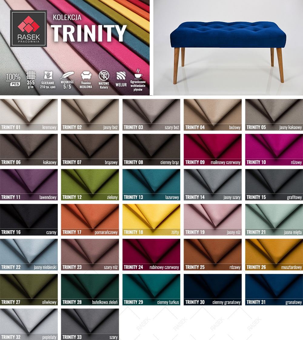 CORNER SOFA BED PRADO U SHAPE TRINITY 15/1114 GRAPHITE / BLACK FAUX LEATHER 300cm  WATER RESISTANT FABRIC / SPRINGS + FOAM - Anna Furniture