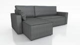 CORNER SOFA BED ROBI 240CM / SPRINGS + FOAM / CHOICE OF COLORThe corner sofa is made of corduroy fabricDimensions:sleeping area 131/206width 240 cmdepth 150 cmheight to the seat 41 cm* dimensions given with a tolerance of +/- 3 cmSpecification:- universal