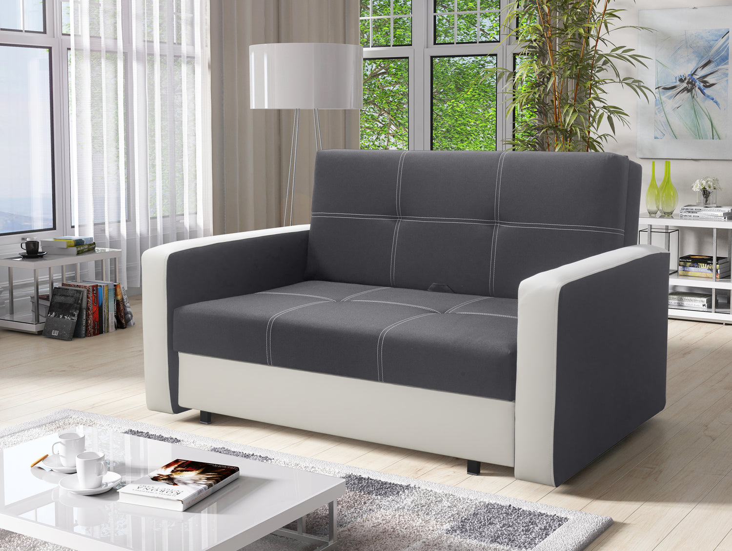TWO SEATER SOFA BED BELLA II 137CM / SPRINGS + FOAM