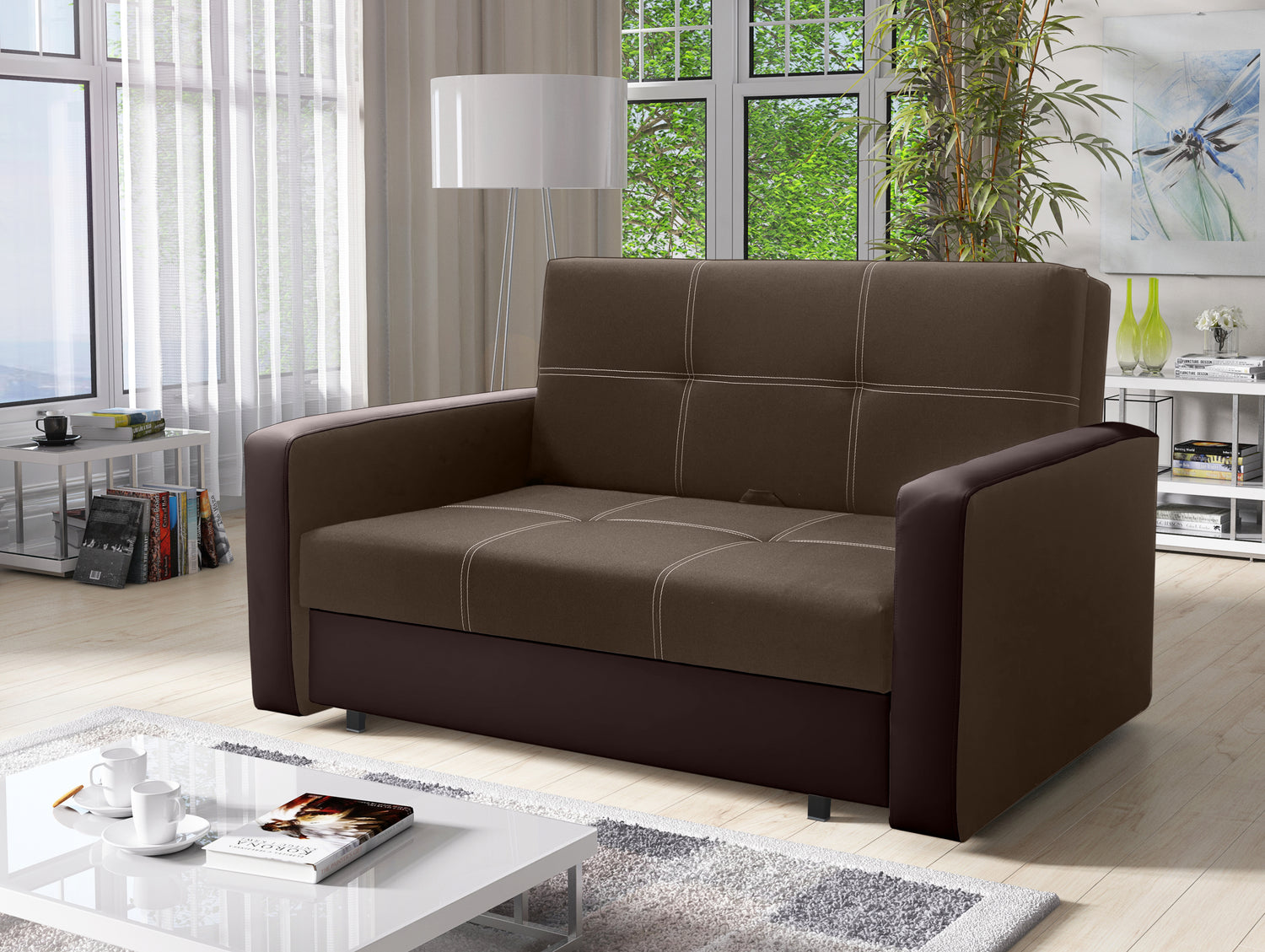 TWO SEATER SOFA BED BELLA II 137CM / SPRINGS + FOAM