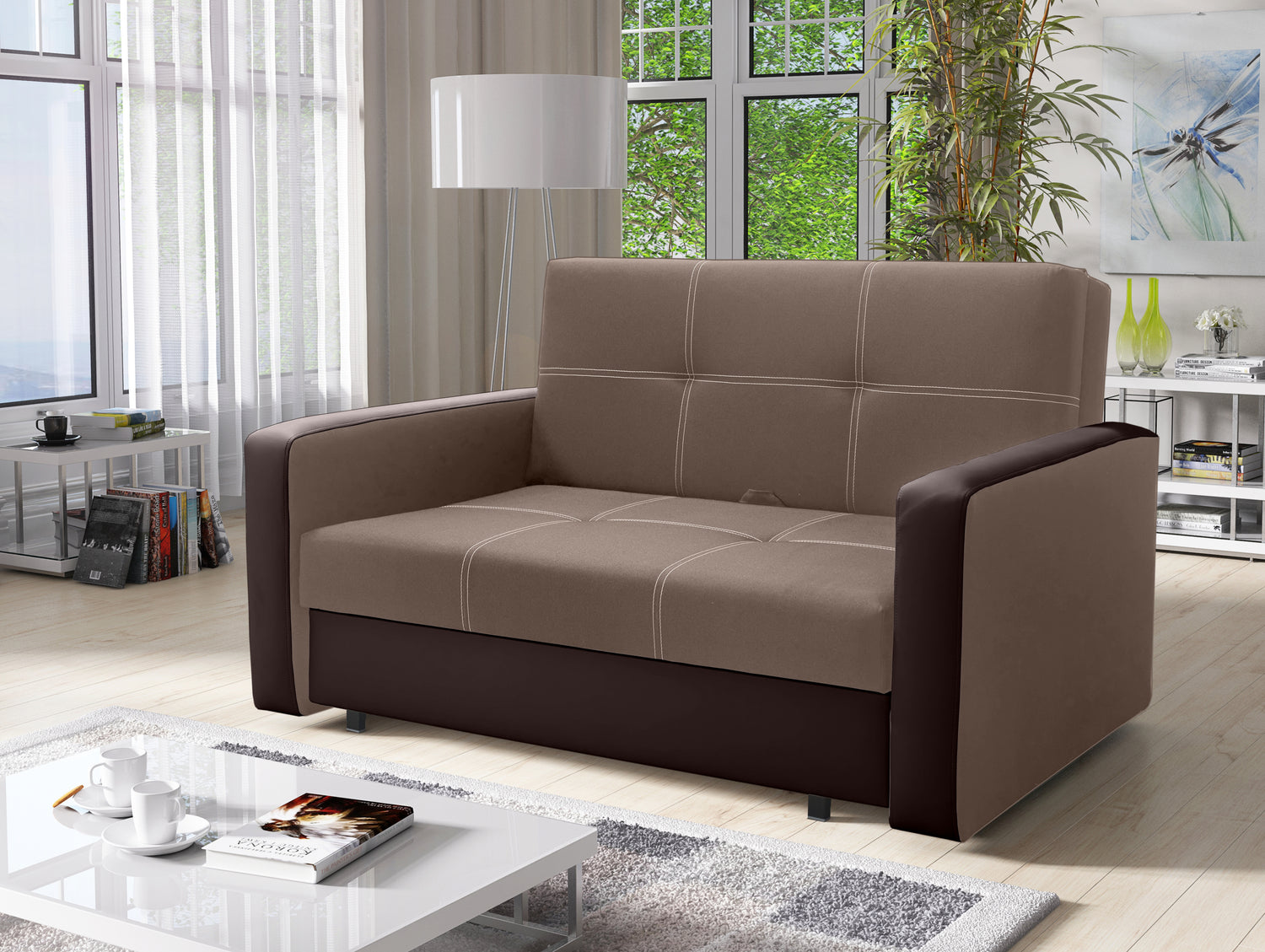 TWO SEATER SOFA BED BELLA II 137CM / SPRINGS + FOAM