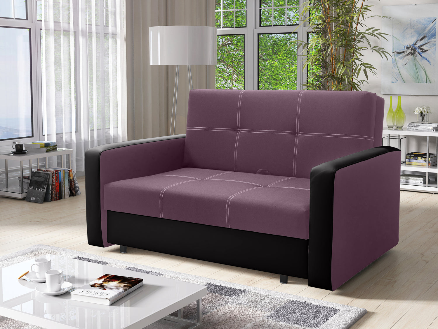 TWO SEATER SOFA BED BELLA II 137CM / SPRINGS + FOAM