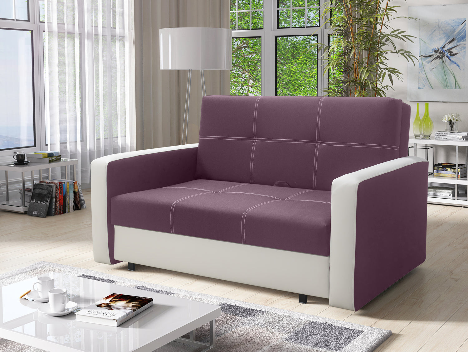 TWO SEATER SOFA BED BELLA II 137CM / SPRINGS + FOAM