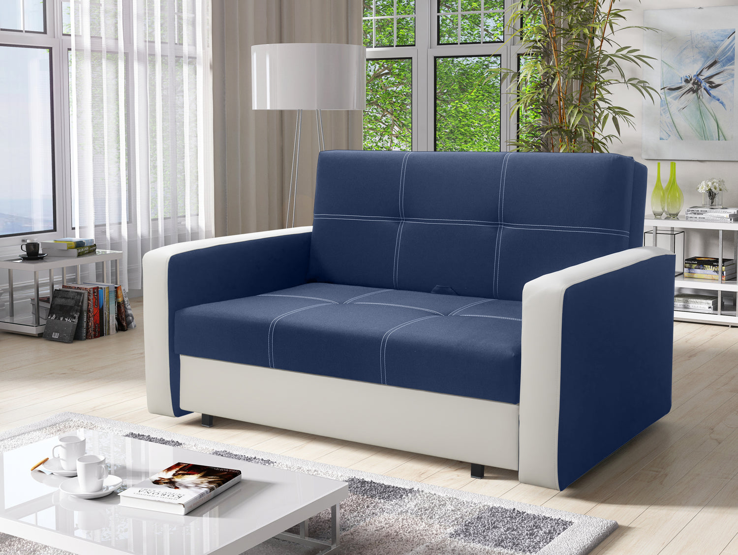 TWO SEATER SOFA BED BELLA II 137CM / SPRINGS + FOAM