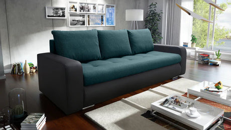 SOFA BED DAVY 228CM INARI 87 / MADRYT 9100 / BONELL SPRINGS + FOAMMORE AVAILABLE COLOR CLICK HEREMADE IN FABRIC INARI CLICK HERE + MADRID FAUX LEATHER CLICK HERE Dimensions:- 143/190 sleeping area- width 228- depth 93- height to the seat 42* dimensions ar