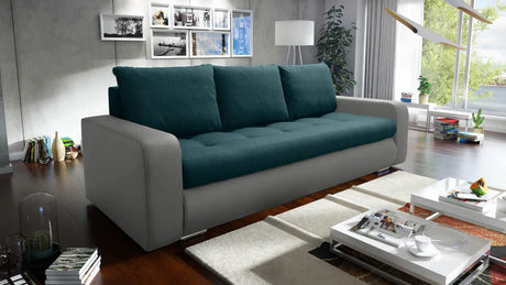 SOFA BED DAVY 228CM INARI 87 / MADRYT 985 / BONELL SPRINGS + FOAMMORE AVAILABLE COLOR CLICK HEREMADE IN FABRIC INARI CLICK HERE + MADRID FAUX LEATHER CLICK HERE Dimensions:- 143/190 sleeping area- width 228- depth 93- height to the seat 42* dimensions are