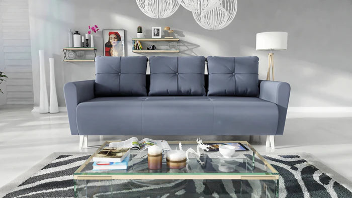 SOFA BED MONE 221CM JASMINE 90 EASY CLEAN FABRIC / BONELL SPRINGS + FOAMSofa dimensions: sleeping area 135/191 cm width 221 cm depth 96 cm height to the seat 44 cm height of the legs 13 cmSpecification: EASY CLEAN FABRIC free-standing furniture upholstere