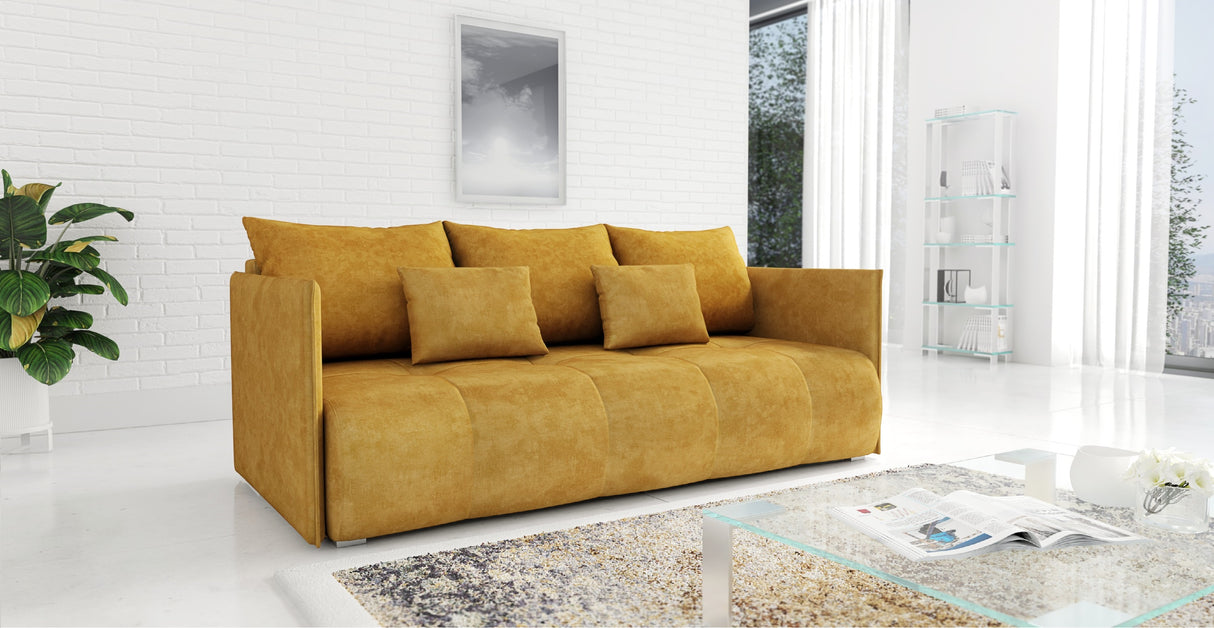 NEW!  SOFA BED NESS 199CM SPINGS + FOAM / CHOICE OF COLOR