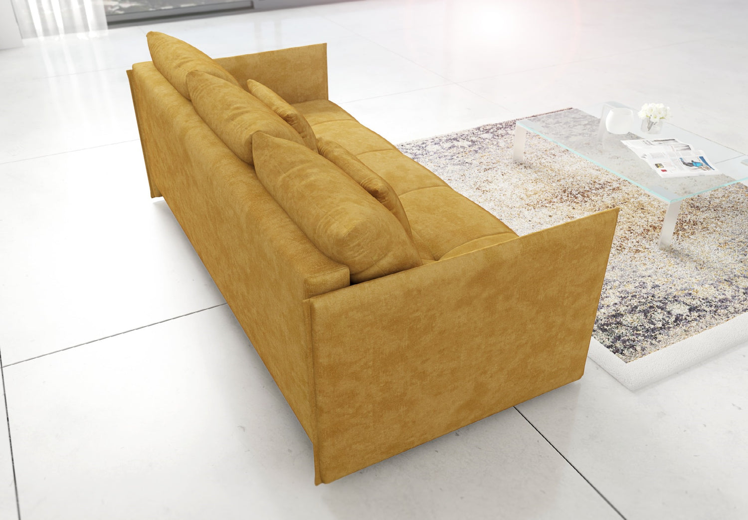 NEW!  SOFA BED NESS 199CM SPINGS + FOAM / CHOICE OF COLOR - Anna Furniture