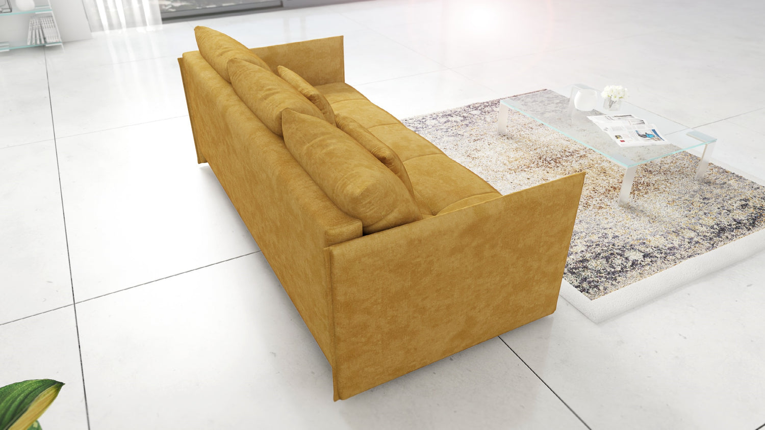 NEW!  SOFA BED NESS 199CM SPINGS + FOAM / CHOICE OF COLOR