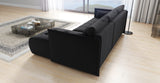 CORNER SOFA BED NESS 214CM / SPRINGS + FOAM / CHOICE OF COLORDimensions: sleeping area 140/206 width 214 cm depth 152 cm height to the seat 40 cm* dimensions given with a tolerance of +/- 3 cmSpecification:- universal, free-standing corner sofa- wave spri