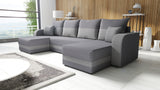 CORNER SOFA BED HAWO U SHAPE 278CM / FOAM + SPRINGS