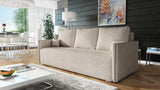 NEW! SOFA BED BIANCA 207CM BONELL SPINGS + FOAM BOUCLE FABRIC / CHOICE OF COLOR