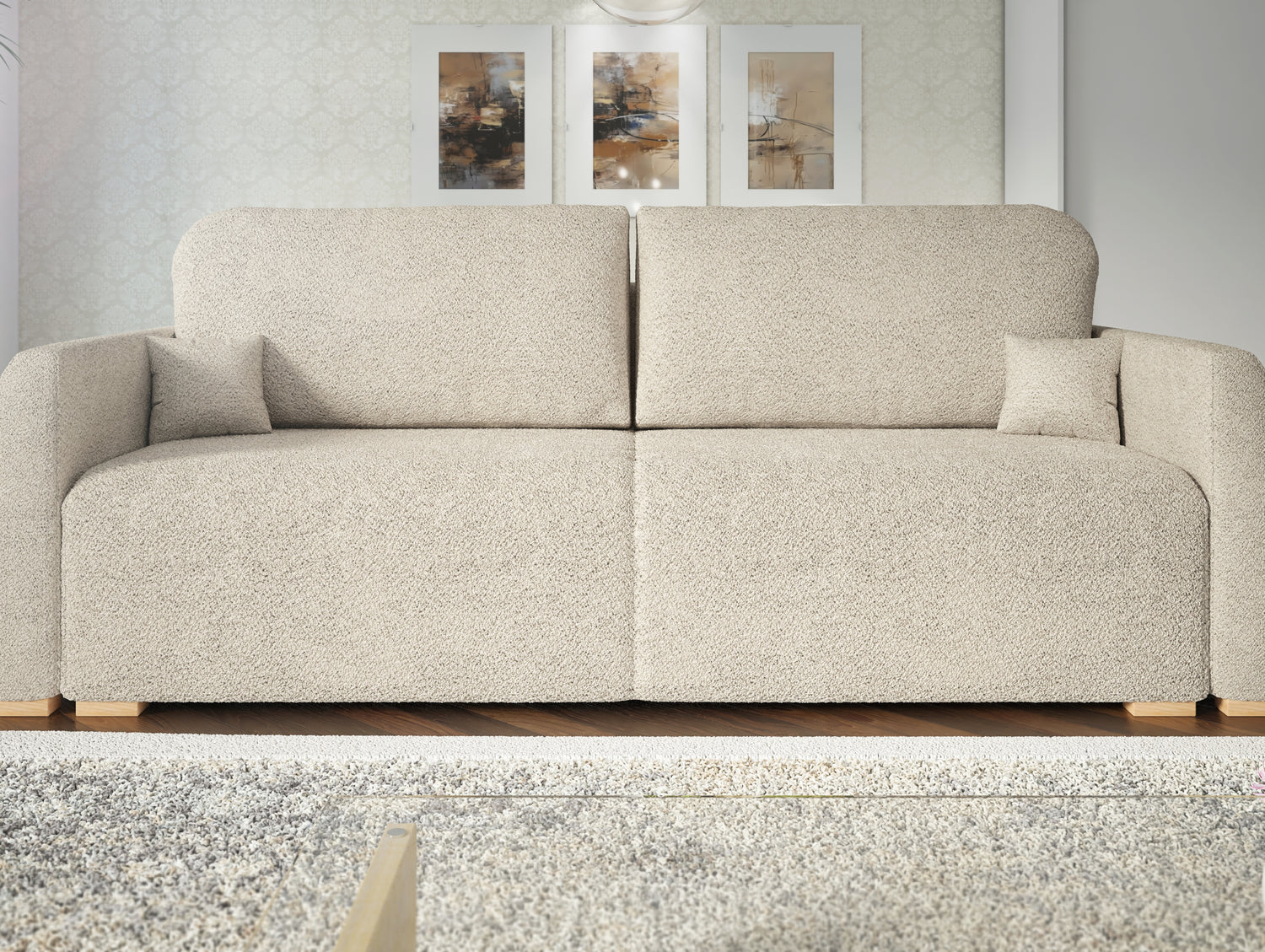 NEW! SOFA BED DALIA 221CM BONELL SPINGS + FOAM / CHOICE OF COLOR