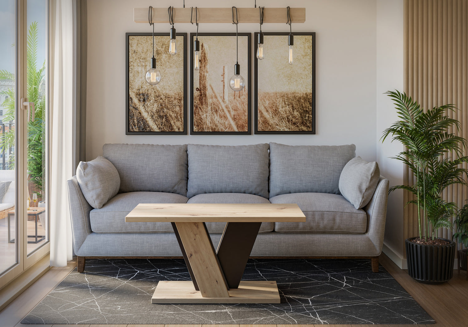 COFFEE TABLE VINEY ARTISAN / BLACKCoffee Table Viney Artisan Black The COFFEE TABLE VINEY ARTISAN/BLACK brings a distinct and contemporary look to any space. Its unconventional design adds a fresh and airy feel to your home decor. Perfect for the dining r