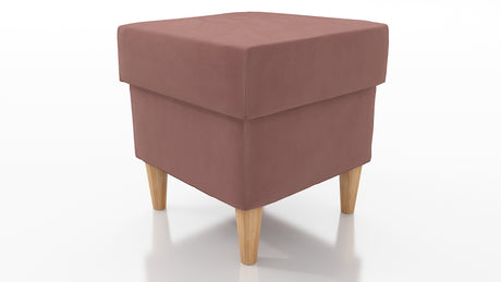 STOOL OSLO WITH STORAGE 40X40CM WOODEN LEGS EASY CLEAN FABRIC CHOICE OF 6 COLORSPouf dimensions: width 40 cm height 43 cm depth 40 cm height of the legs 13 cmPouf opened with a container.Anna Furniture