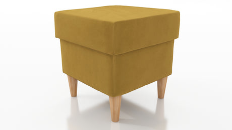 STOOL OSLO WITH STORAGE 40X40CM WOODEN LEGS EASY CLEAN FABRIC CHOICE OF 6 COLORSPouf dimensions: width 40 cm height 43 cm depth 40 cm height of the legs 13 cmPouf opened with a container.Anna Furniture