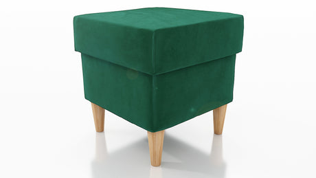 STOOL OSLO WITH STORAGE 40X40CM WOODEN LEGS EASY CLEAN FABRIC CHOICE OF 6 COLORSPouf dimensions: width 40 cm height 43 cm depth 40 cm height of the legs 13 cmPouf opened with a container.Anna Furniture