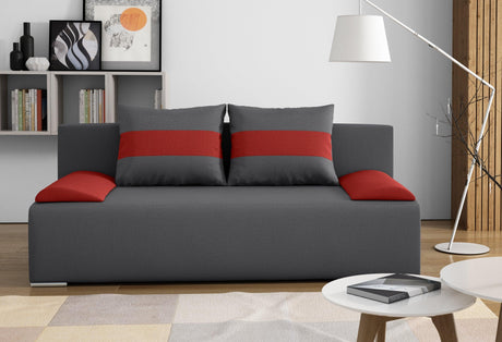 SOFA BED VERA 197CM CHOICE OF COLOR / FOAMMADE IN INARI FABRIC CLICK HEREThe couch is made of high-quality materials. Its solid frame is made of solid wood and furniture board.The seat and backrest are made of first-class foam, which makes it relatively r