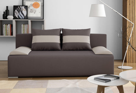 SOFA BED VERA 197CM CHOICE OF COLOR / FOAMMADE IN INARI FABRIC CLICK HEREThe couch is made of high-quality materials. Its solid frame is made of solid wood and furniture board.The seat and backrest are made of first-class foam, which makes it relatively r