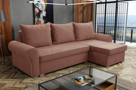 UNIVERSAL CORNER SOFA BED LORD 244cm 2X STORAGE SPACE CHOICE OF COLORS / FOAMTHIS MODEL IS UNIVERSAL WHICH MEANS YOU CAN CHOOSE CORNER SIDE DURING ASSEMBLY3x PILLOWS INCLUDED2X STORAGE SPACEMADE IN MANILA FABRIC CLICK HERE2X STORAGE SPACEManila are charac