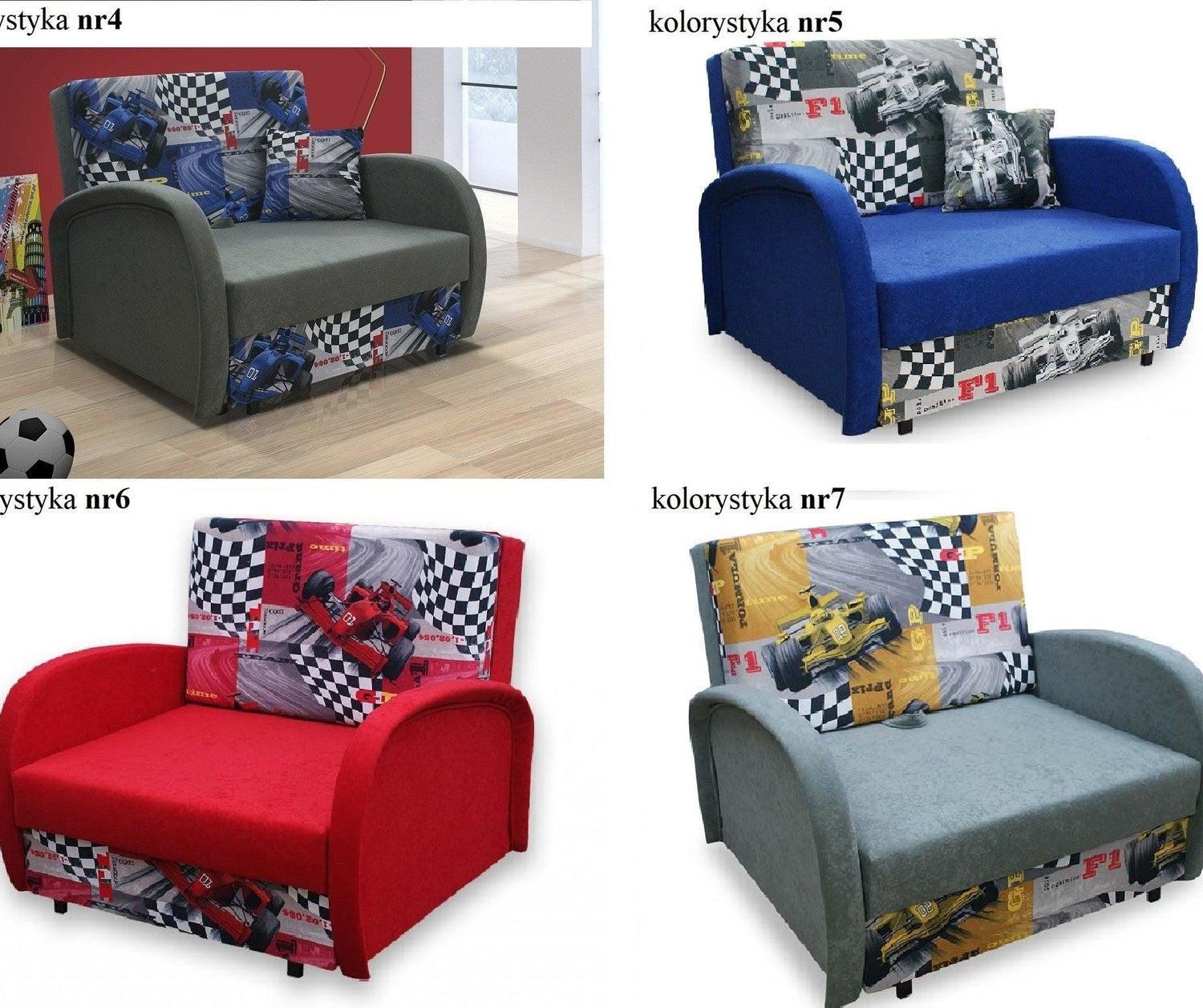 SINGLE SOFA BED SUZIE 97CM CHOICE OF COLORS / FOAMDimensions :- width 97 cm- height 85 cm- depth 95 cm- area sleeping 80/195 cm +/- 3The sofa is made of a wooden frame, the sleeping surface is made of PUR T30 / 42 foam.The sofa is unfolded using an automa