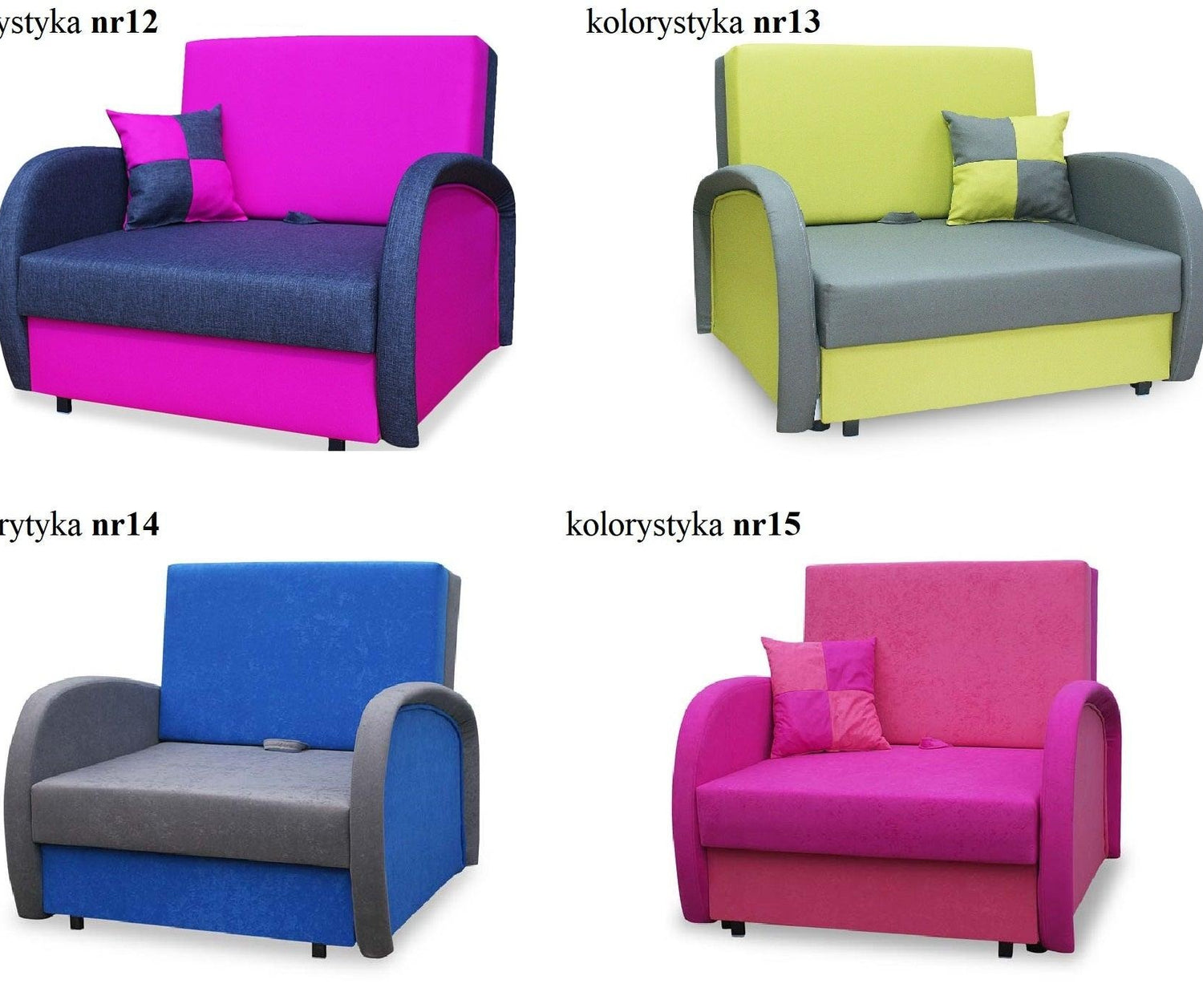 SINGLE SOFA BED SUZIE 97CM CHOICE OF COLORS / FOAMDimensions :- width 97 cm- height 85 cm- depth 95 cm- area sleeping 80/195 cm +/- 3The sofa is made of a wooden frame, the sleeping surface is made of PUR T30 / 42 foam.The sofa is unfolded using an automa