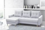 CORNER SOFA BED BRIAN 2X STORAGE SPACE MALMO 83 222x140cm universal RIGHT/LEFT CORNER / BONELL SPRINGS + FOAMTHIS MODEL IS UNIVERSAL WHICH MEANS YOU CAN CHOOSE CORNER SIDE DURING ASSEMBLYMADE IN MALMO FABRIC CLICK HERE3x PILLOWS INCLUDED2X STORAGE SPACEWO