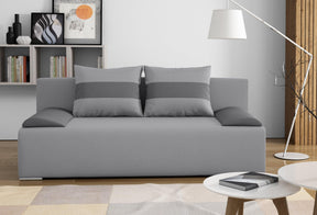 SOFA BED VERA 197CM INRI 91+96 / FOAMMADE IN INARI FABRIC CLICK HEREThe couch is made of high-quality materials. Its solid frame is made of solid wood and furniture board.The seat and backrest are made of first-class foam, which makes it relatively resist