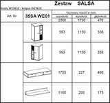 TV WALL UNIT SALSA WHITE MATTEFlat packed for self-assembly with a clear and easy instructions. Modern design makes it suitable for any interior.-Matt finish REMOTE CONTROL 16 COLORS LED LIGHTS £20Anna Furniture